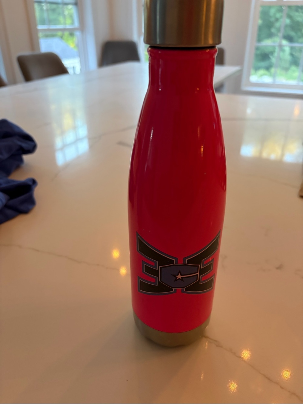 Insulated Pink Stainless Steel Water Bottle with Logo east celebrity elite cheer